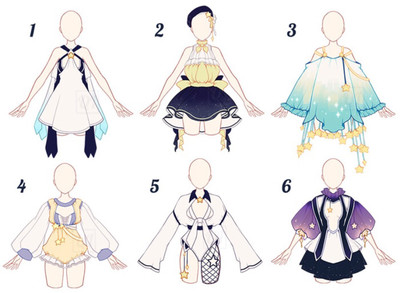 動漫服裝素材。